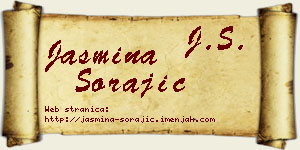 Jasmina Sorajić vizit kartica